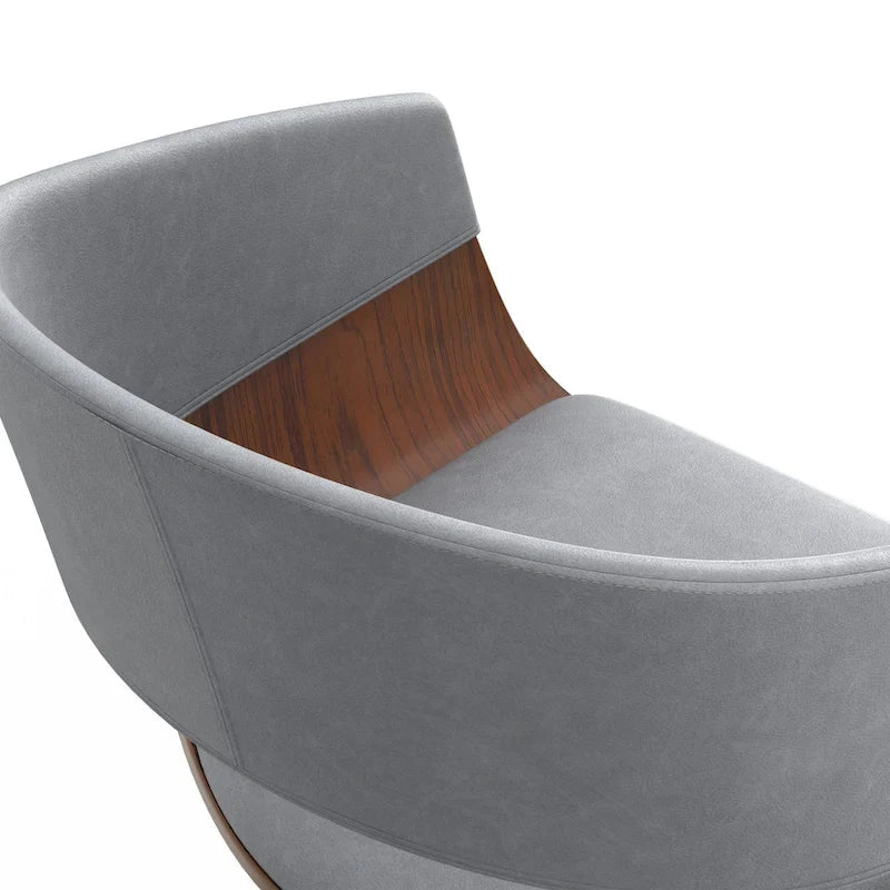 WYNDENHALL Calinda Mid Century Modern 33 inch Adjustable Swivel Bar Stool