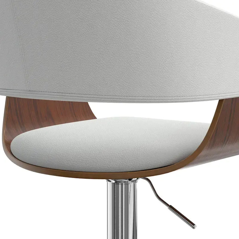 WYNDENHALL Calinda Mid Century Modern 33 inch Adjustable Swivel Bar Stool