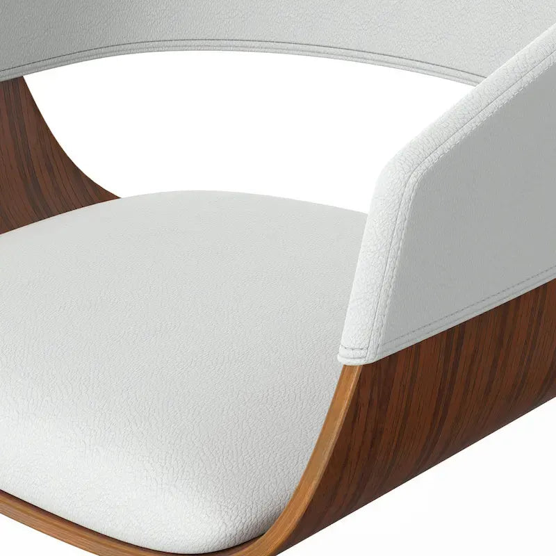 WYNDENHALL Calinda Mid Century Modern 33 inch Adjustable Swivel Bar Stool