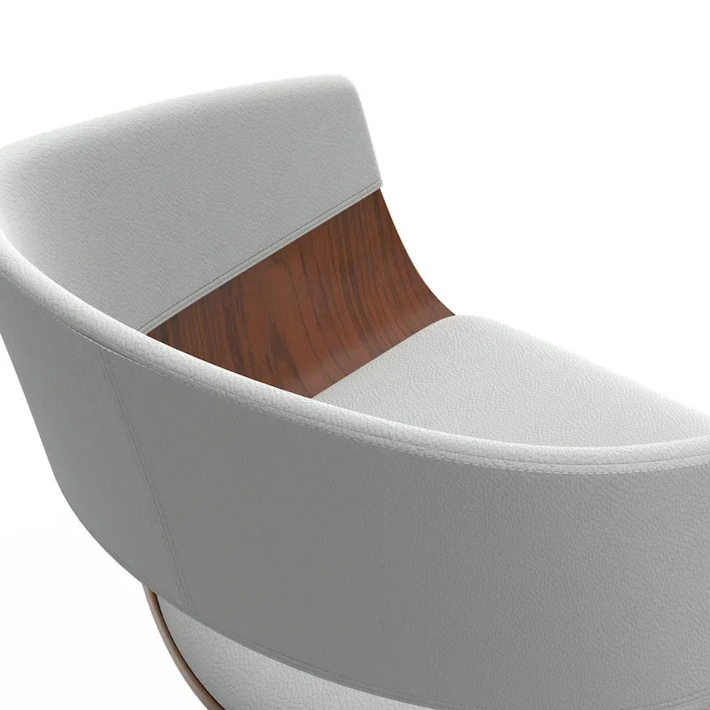 WYNDENHALL Calinda Mid Century Modern 33 inch Adjustable Swivel Bar Stool