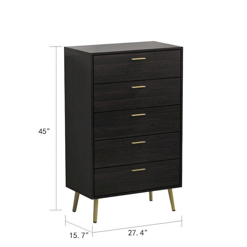 FUFU&GAGA 5 Drawers Dresser Chest
