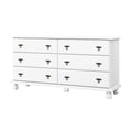 Palace Imports 100% Solid Wood Traditional Kyle 6-Drawer Dresser with Optional Mirror
