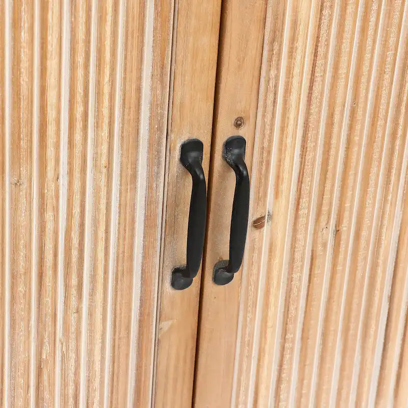 Farmhouse Panel 2-Door Cabinet with Storage, Accent and Storage Cabinet with Shelves for Living Room, Kitchen, Entryway