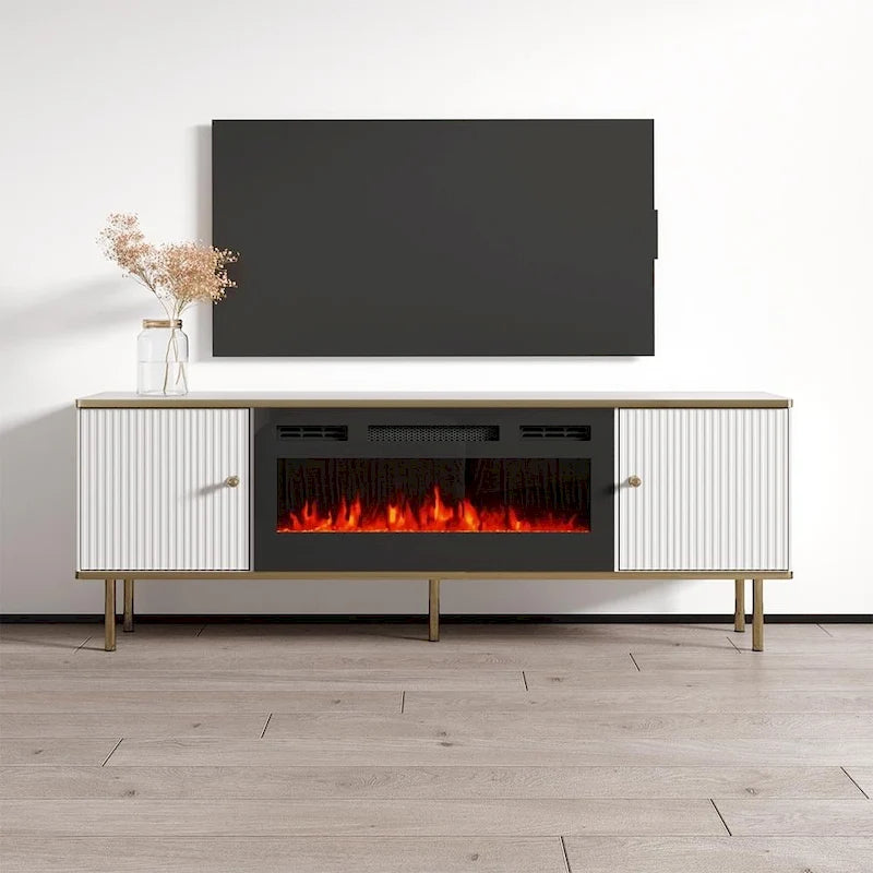 Camelia BL-EF Electric Fireplace 63 TV Stand
