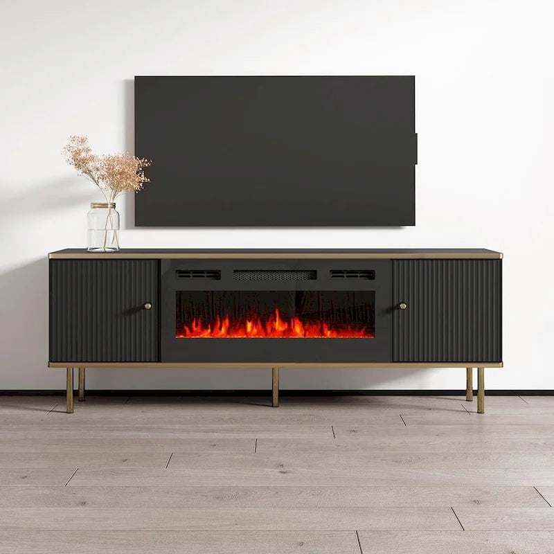 Camelia BL-EF Electric Fireplace 63 TV Stand