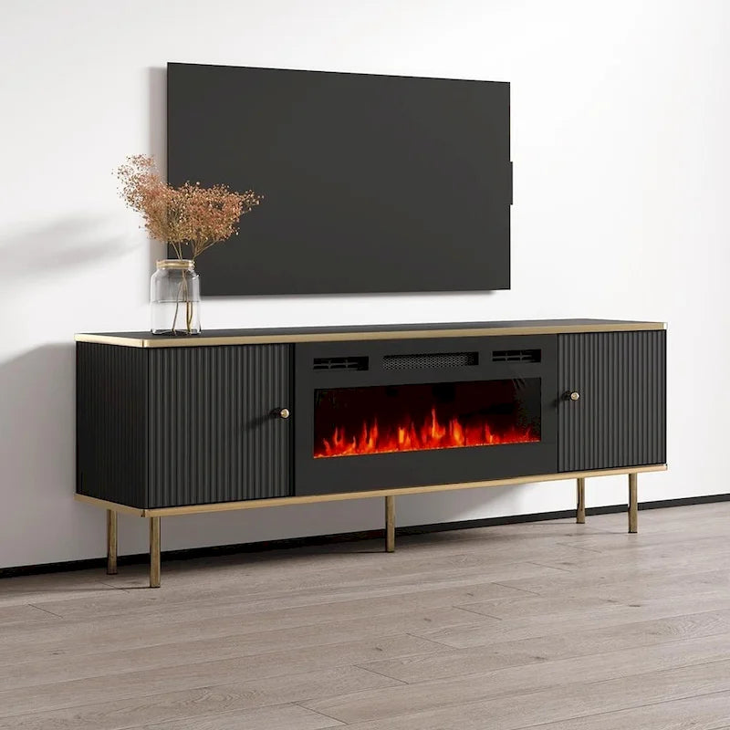 Camelia BL-EF Electric Fireplace 63 TV Stand