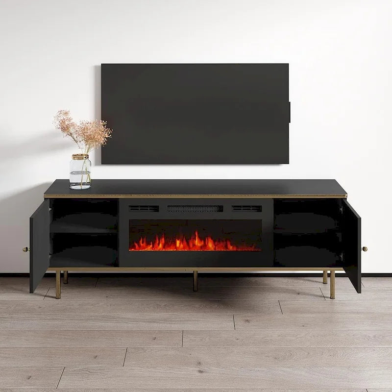 Camelia BL-EF Electric Fireplace 63 TV Stand