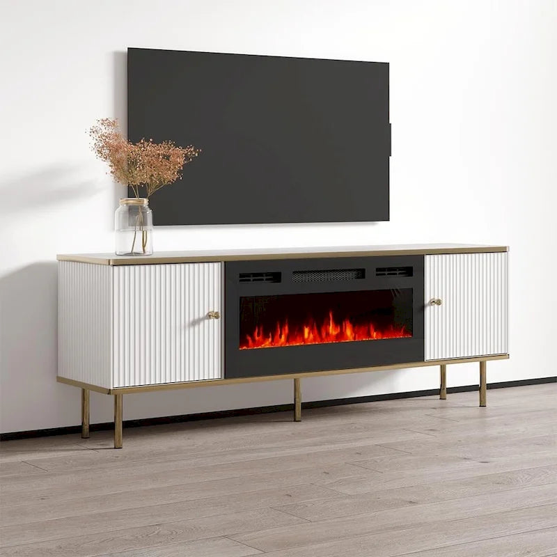 Camelia BL-EF Electric Fireplace 63 TV Stand