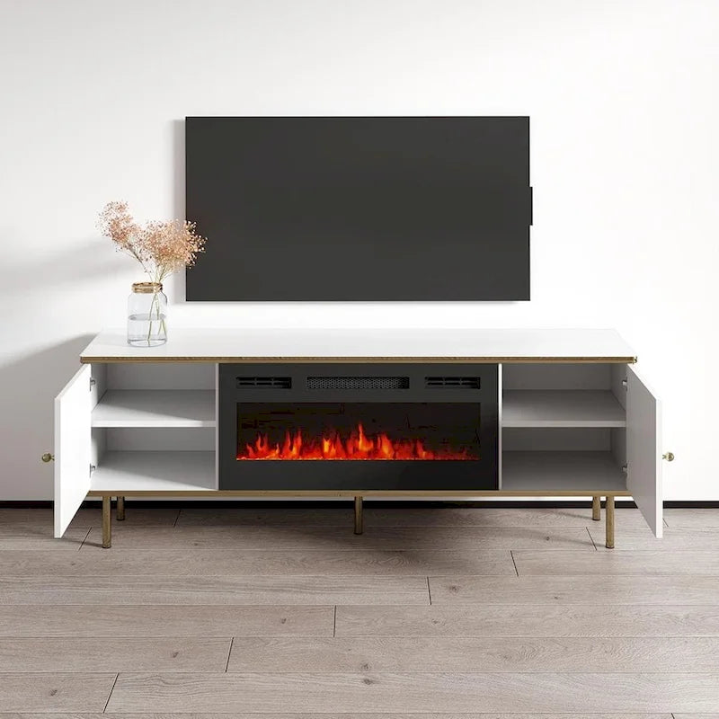 Camelia BL-EF Electric Fireplace 63 TV Stand