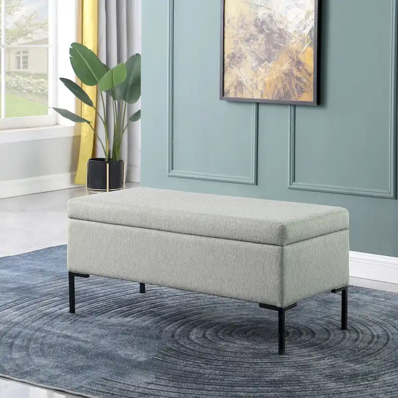 HomePop Storage Bench with Metal Legs