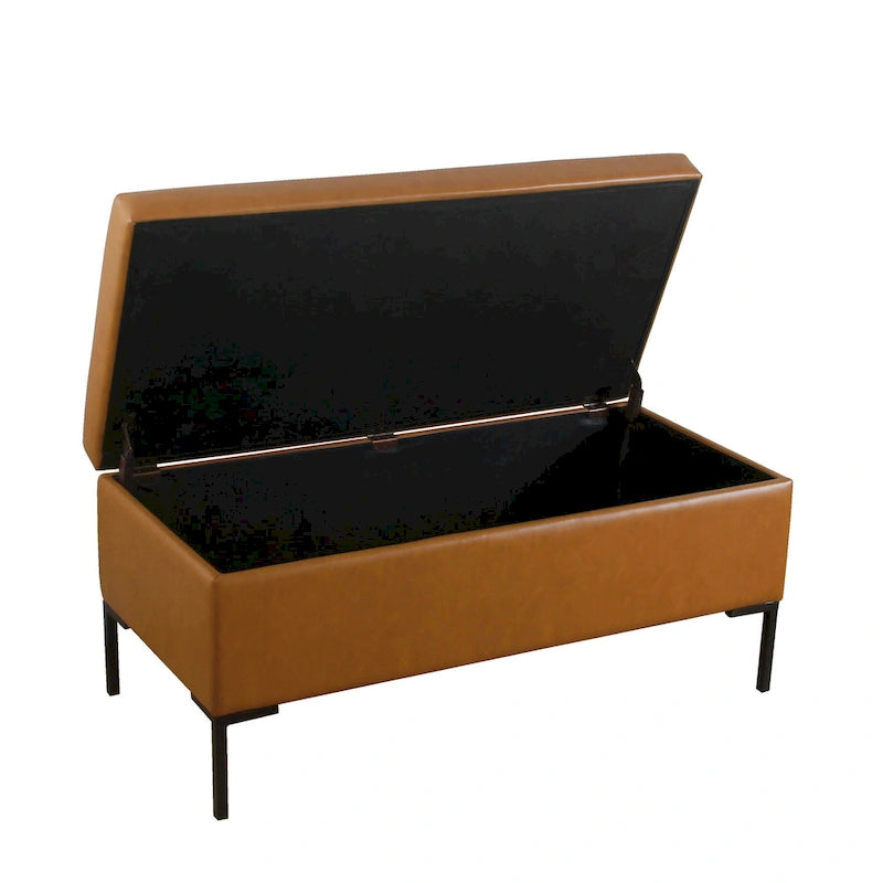HomePop Storage Bench with Metal Legs