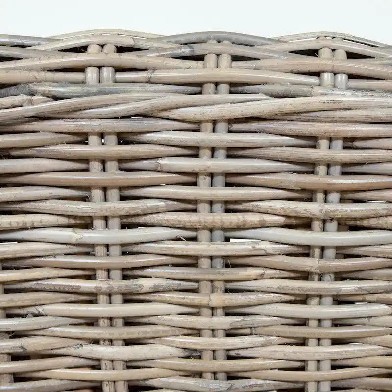 Furniture of America Lali Rustic Kubu Rattan Wicker Armchair