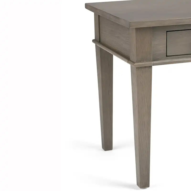 WYNDENHALL Sterling SOLID WOOD 18 inch Wide Square Transitional End Side Table - 18 W x 18 D x 20 H