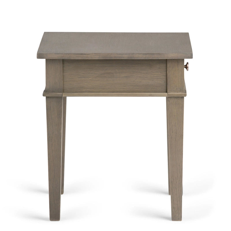 WYNDENHALL Sterling SOLID WOOD 18 inch Wide Square Transitional End Side Table - 18 W x 18 D x 20 H