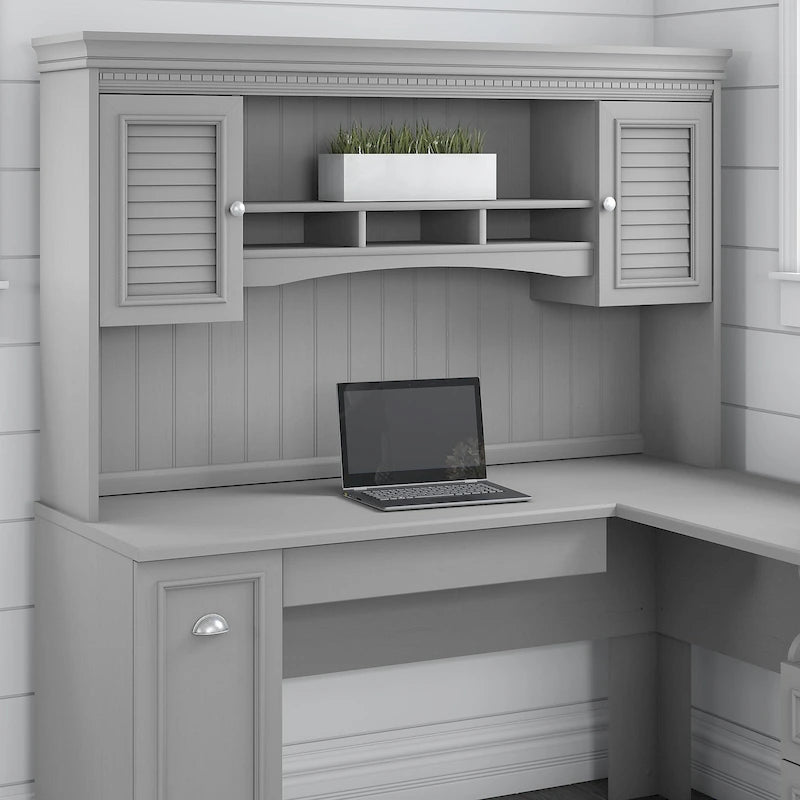 Fairview 60W Hutch for L Shaped Desk by Bush Furniture