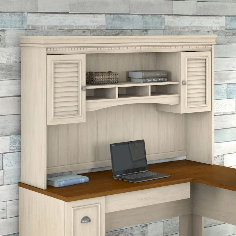 Fairview 60W Hutch for L Shaped Desk by Bush Furniture