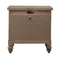 Americana Farmhouse Dusty Taupe 2 Drawer Nightstand with Charging Station