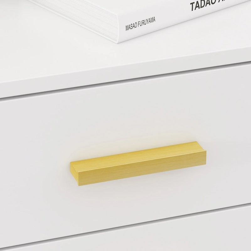 Timechee 23.6 Tall 3 - Drawer Nightstand In White/Black