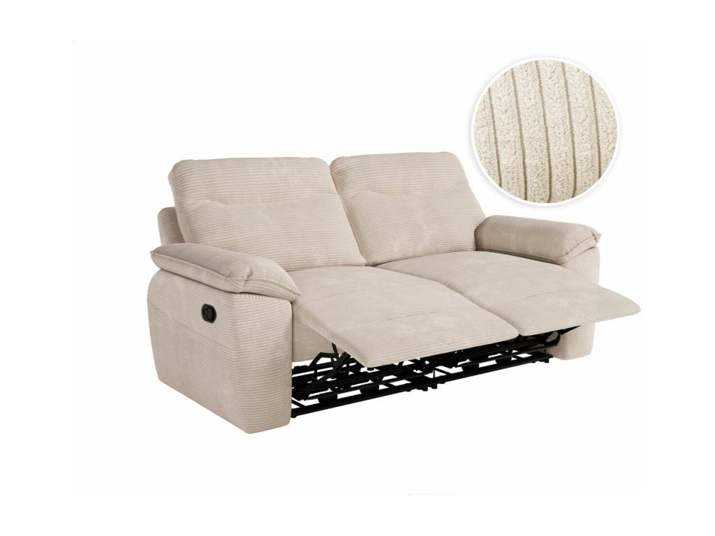 Beige Velvet Sofa
