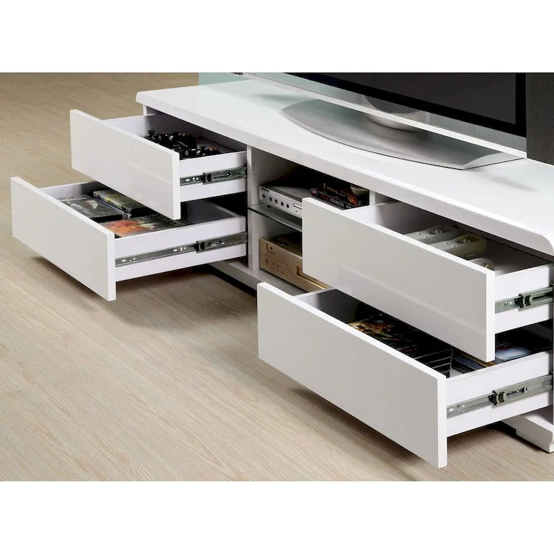 4 Drawers High Gloss Lacquer Coating TV Stand