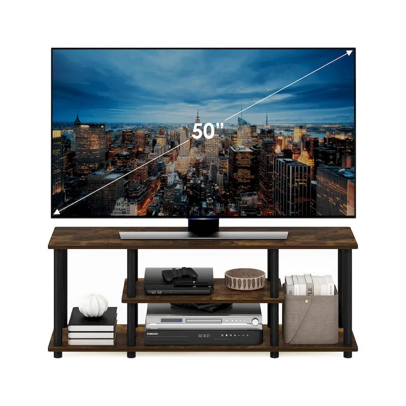 Furinno Turn-N-Tube No Tools 3D 3-Tier Entertainment TV Stands