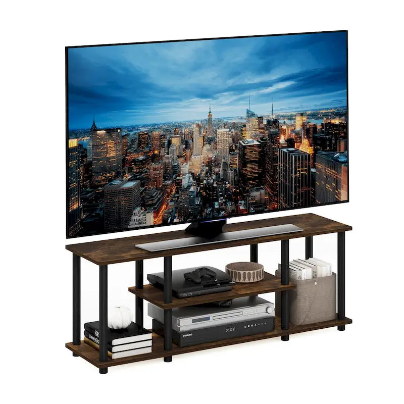 Furinno Turn-N-Tube No Tools 3D 3-Tier Entertainment TV Stands