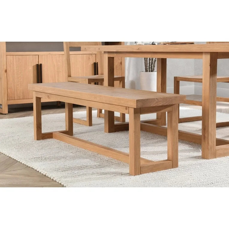 Fenmore Dining Bench Natural by Kosas Home