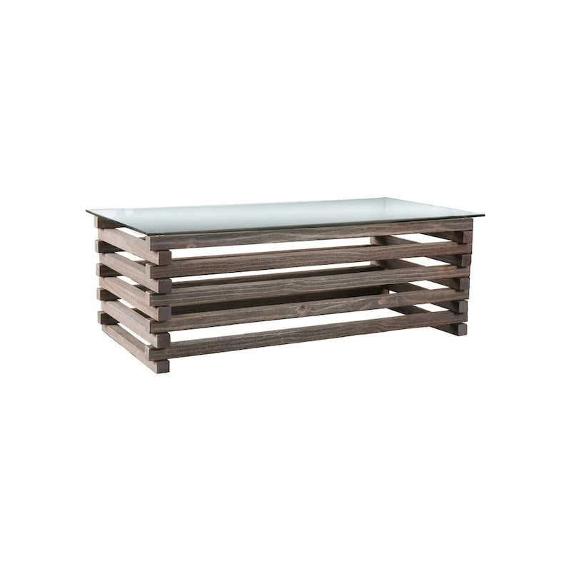 Lown Contemporary Grey 48-inch Solid Wood Coffee Table by Furniture of America
