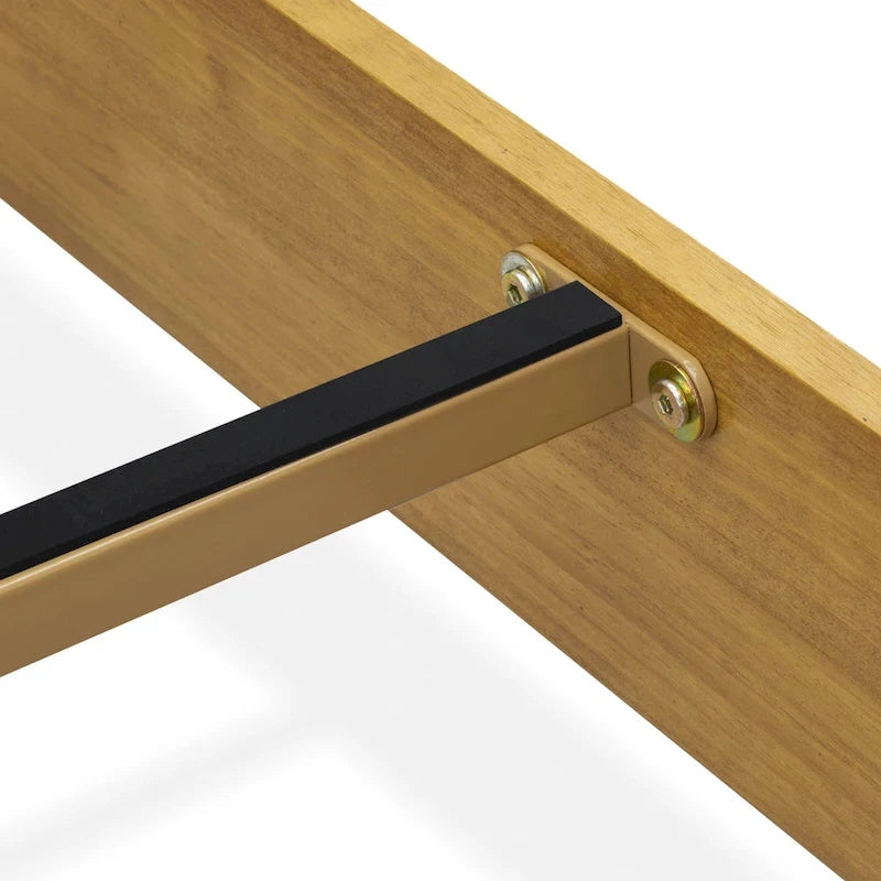 East West Furniture King Platform Bed Frame with 4 Solid Wood Legs and 2 Extra Center Legs (Bed Frame Color Options)