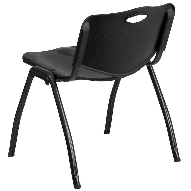 880 lb. Capacity Industrial Plastic Stack Chair with Carrying Handle