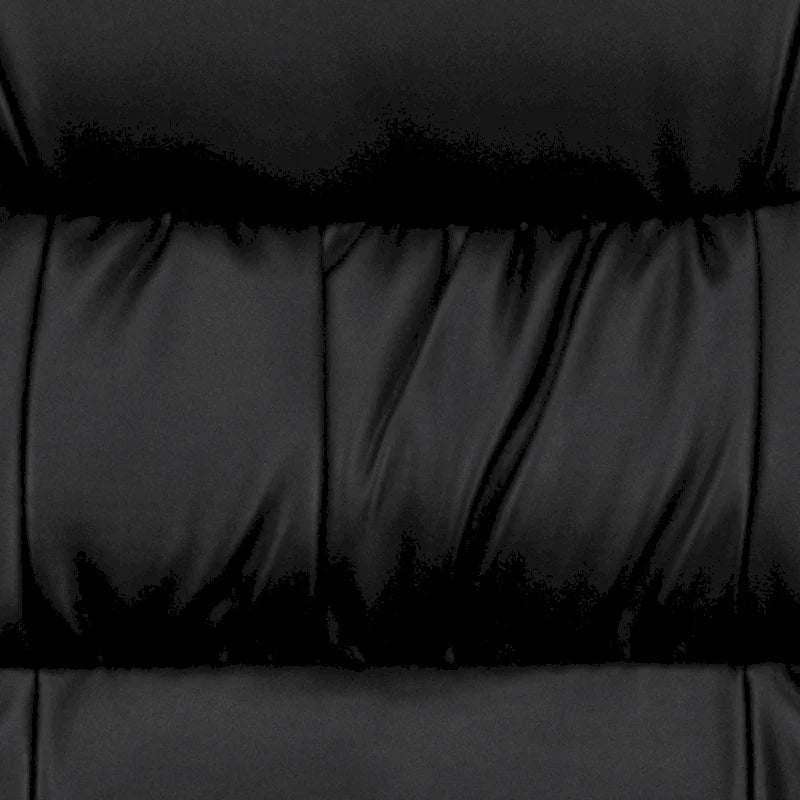 LeatherSoft Executive Side Reception Lounge Chair with Titanium Gray Frame