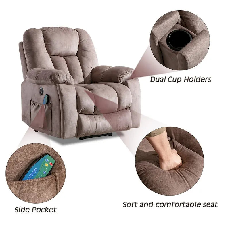 Ebello Power Assist Lift Recliner chair With Massage