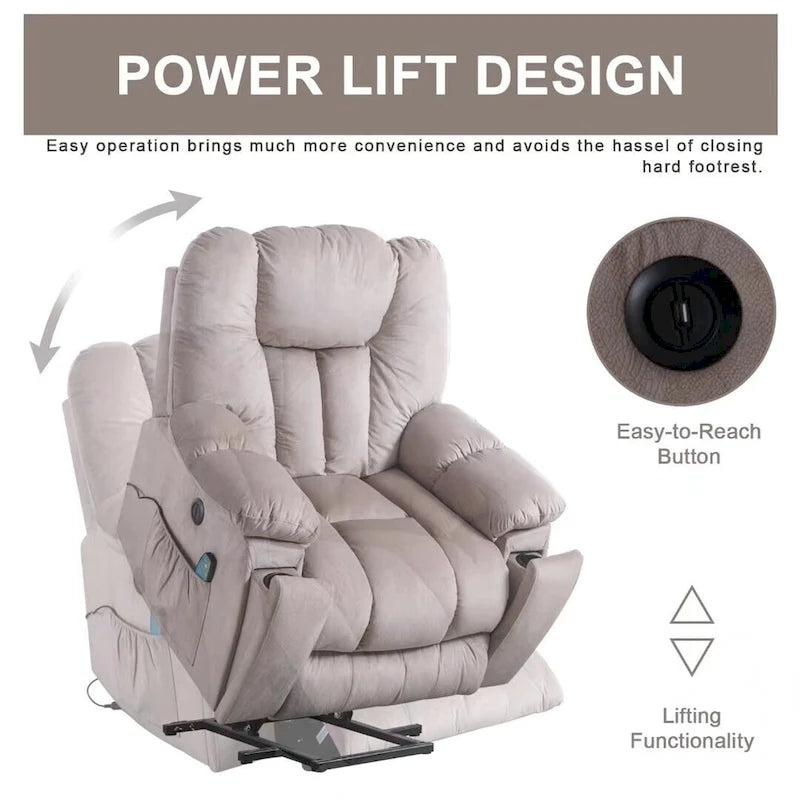 Ebello Power Assist Lift Recliner chair With Massage