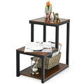 Costway 3-Tier End Table Side Table Night Stand W/ Storage Shelf for