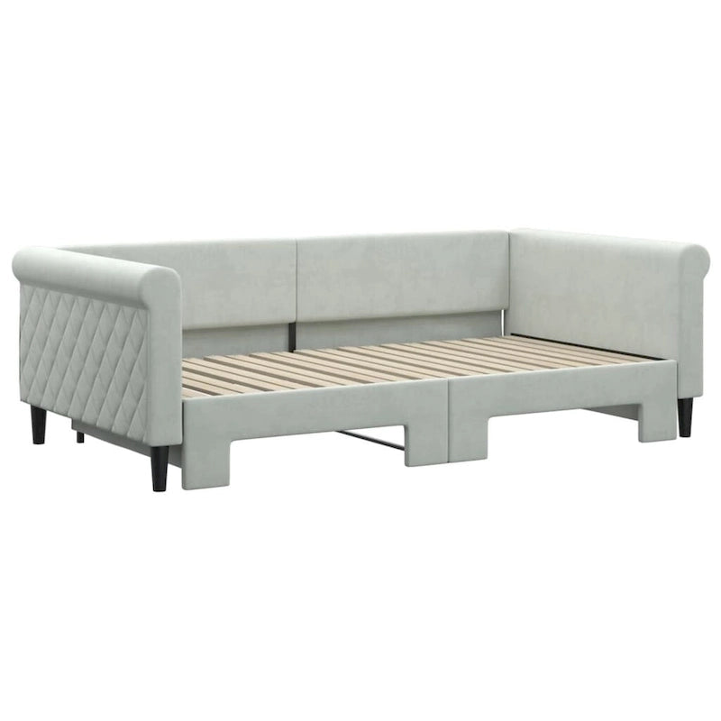 vidaXL Day Bed Upholstered Daybed Sofa Bed for Bedroom Living Room Velvet