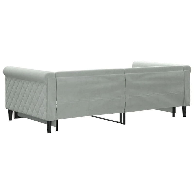 vidaXL Day Bed Upholstered Daybed Sofa Bed for Bedroom Living Room Velvet