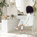 Multi-Functional White Dresser/Vanity Table Ample Storage 8 Drawers
