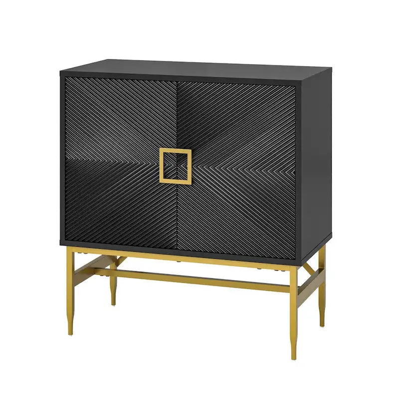 Uirich34Tall2-DoorModernAccentCabinetwithAdjustableShelves by HULALA HOME