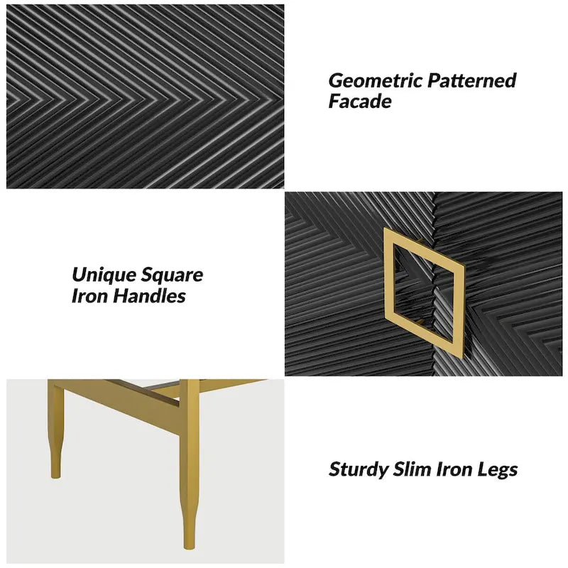 Uirich34Tall2-DoorModernAccentCabinetwithAdjustableShelves by HULALA HOME