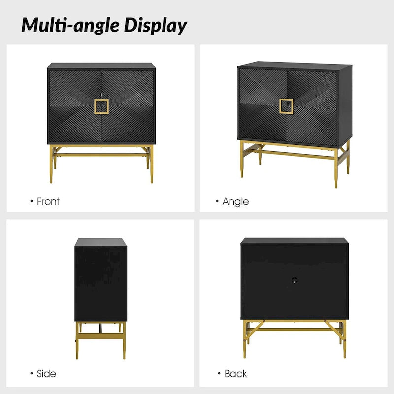 Uirich34Tall2-DoorModernAccentCabinetwithAdjustableShelves by HULALA HOME