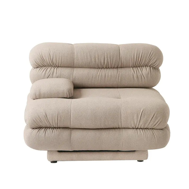 146 Convertible Modular Sectional Sofa, U-Shaped Luxury Modern 6-Seat Couch Sectional with Chaise Ottomans for Living Room