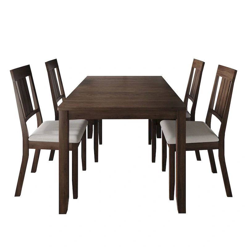 CraftPorch Classic 5-piece Wooden Dining Set