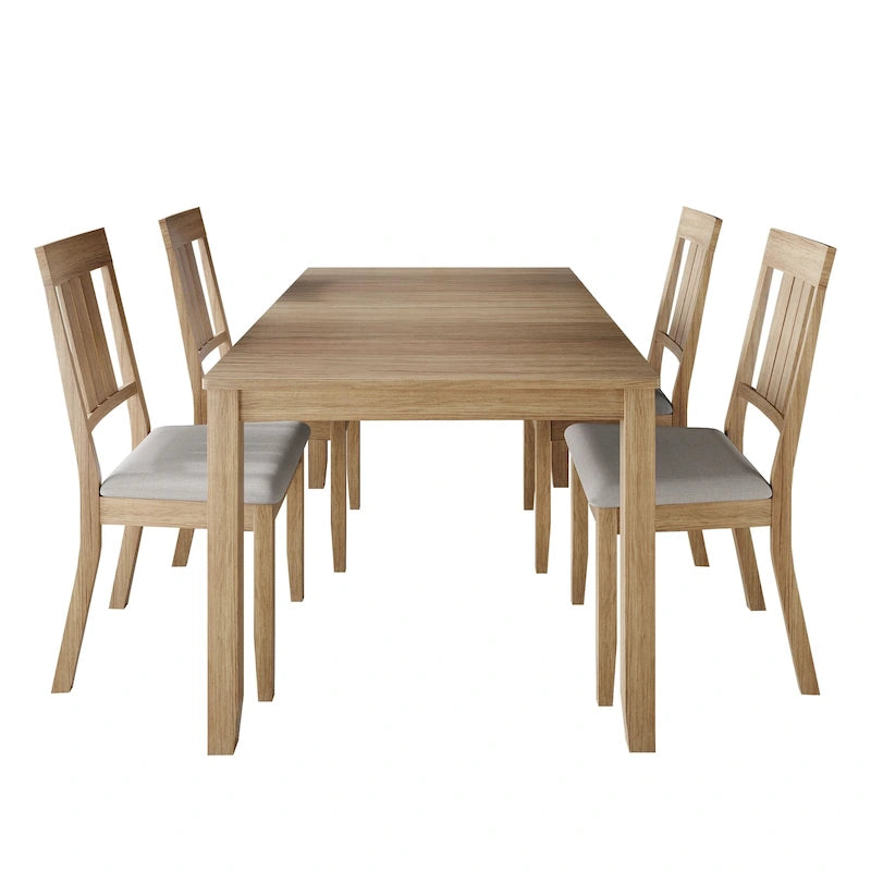 CraftPorch Classic 5-piece Wooden Dining Set