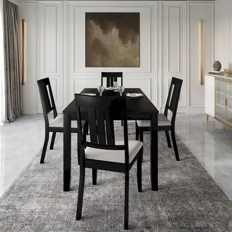 CraftPorch Classic 5-piece Wooden Dining Set