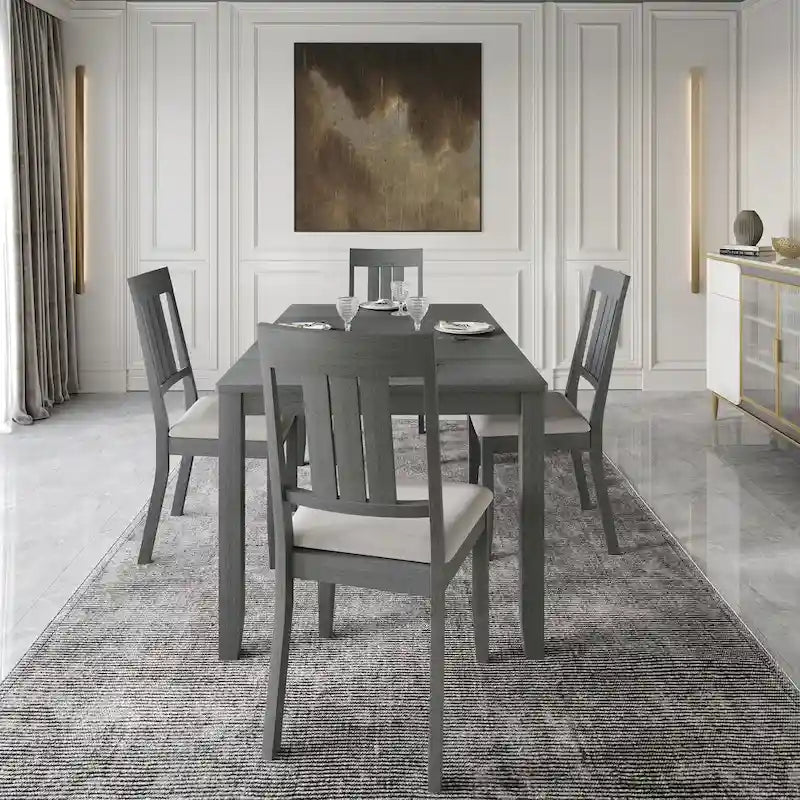 CraftPorch Classic 5-piece Wooden Dining Set