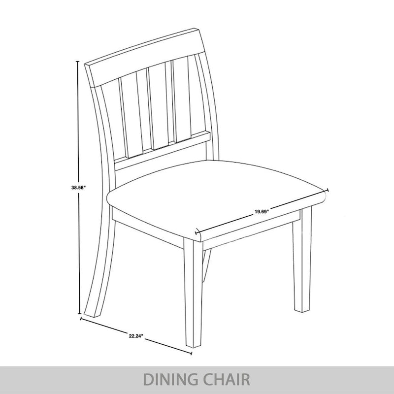 CraftPorch Classic 5-piece Wooden Dining Set