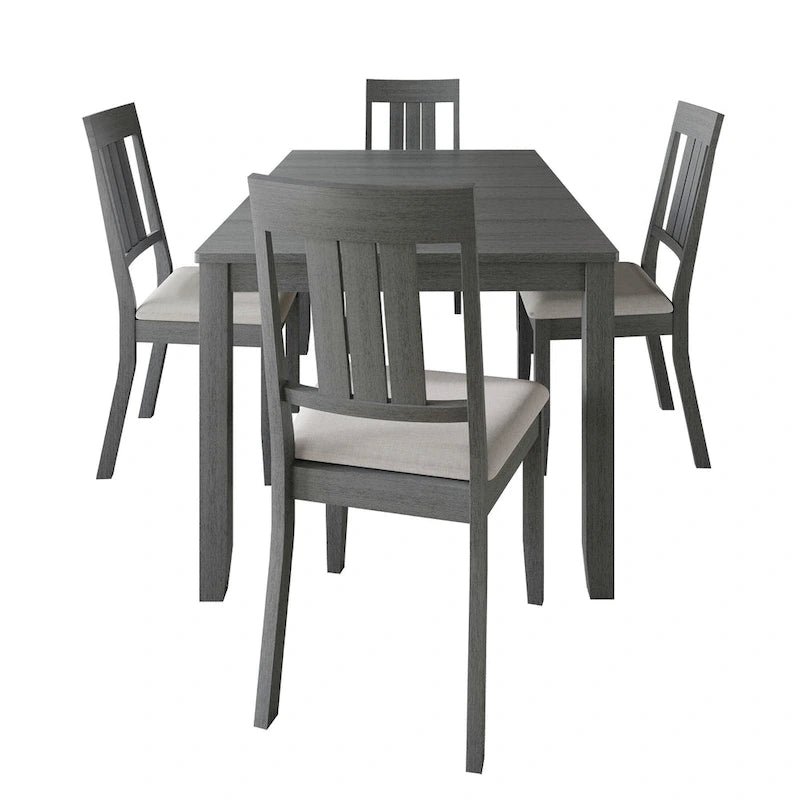 CraftPorch Classic 5-piece Wooden Dining Set