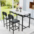 Kitchen Table Set, Dining Table and Chairs for 2, 3 Piece Table Set with 2 Chairs, Bar Set for Small Spaces, Breakfast, Pub
