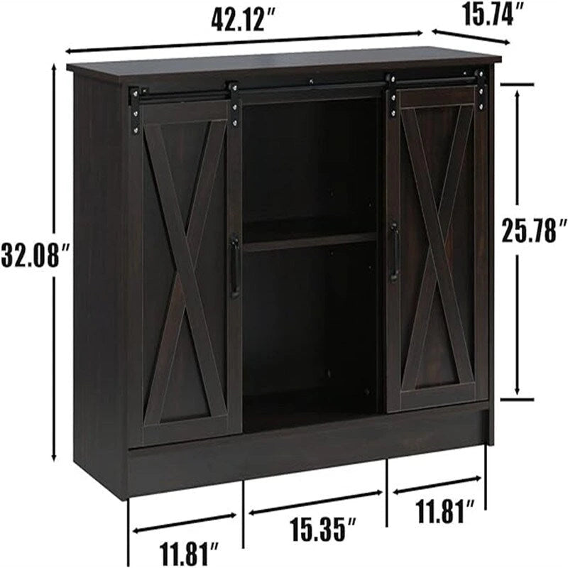 Buffet Cabinet - 15.7D x 42W x 32H