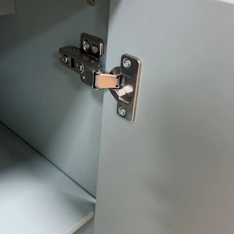 Wooden Accent Cabinet with 4 Glass Doors